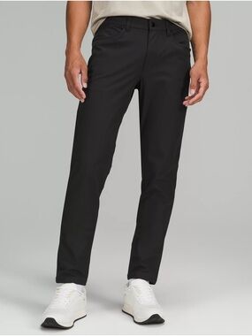 Lululemon Abc‎ Slim-Fit Trousers Men's Black Slim Straight Pants